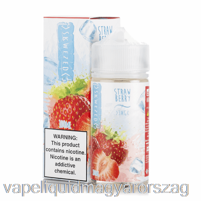 Jég Eper - Skwezed E-liquid - 100ml 6mg Vape Toll